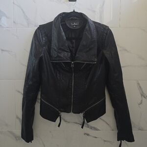 Lulu's Midnight Black Leather Jacket
